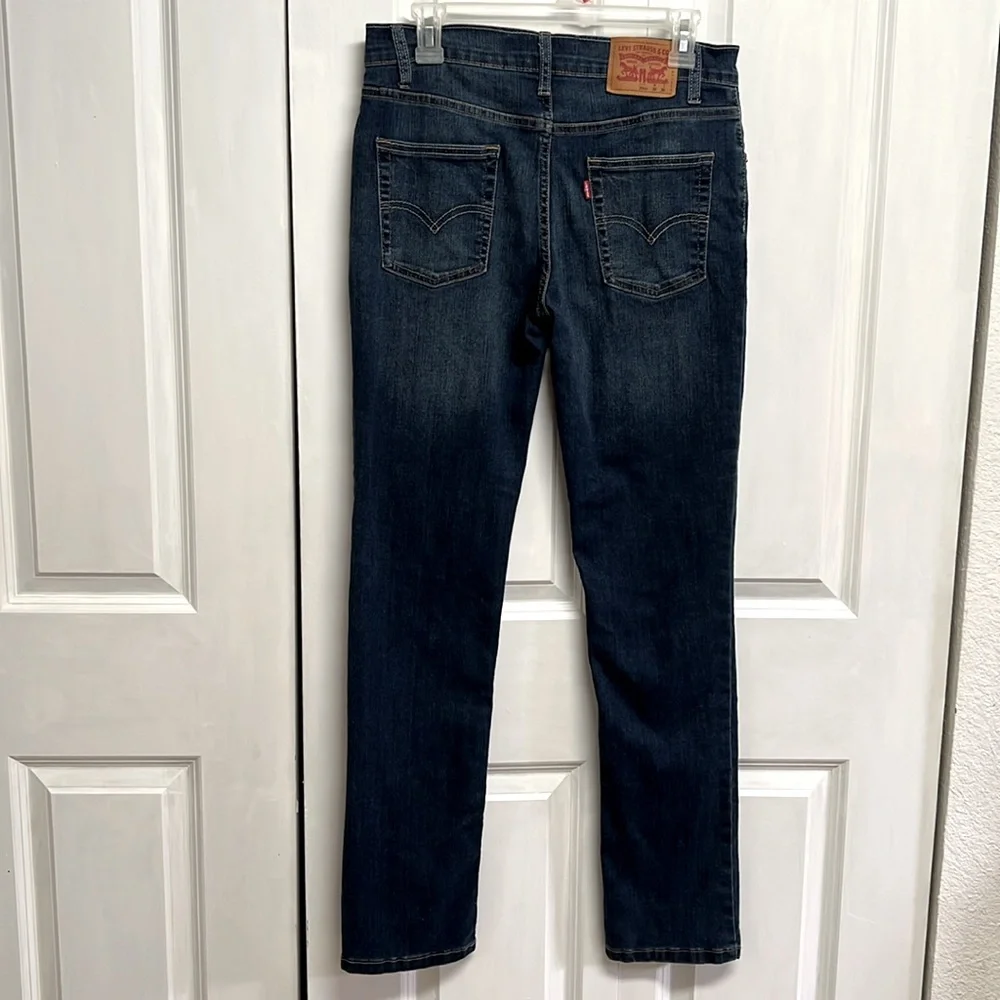 Levi’s 512 Dark Blue 5 Pocket Mid Rise Slim Taper Jeans Teen Size 20